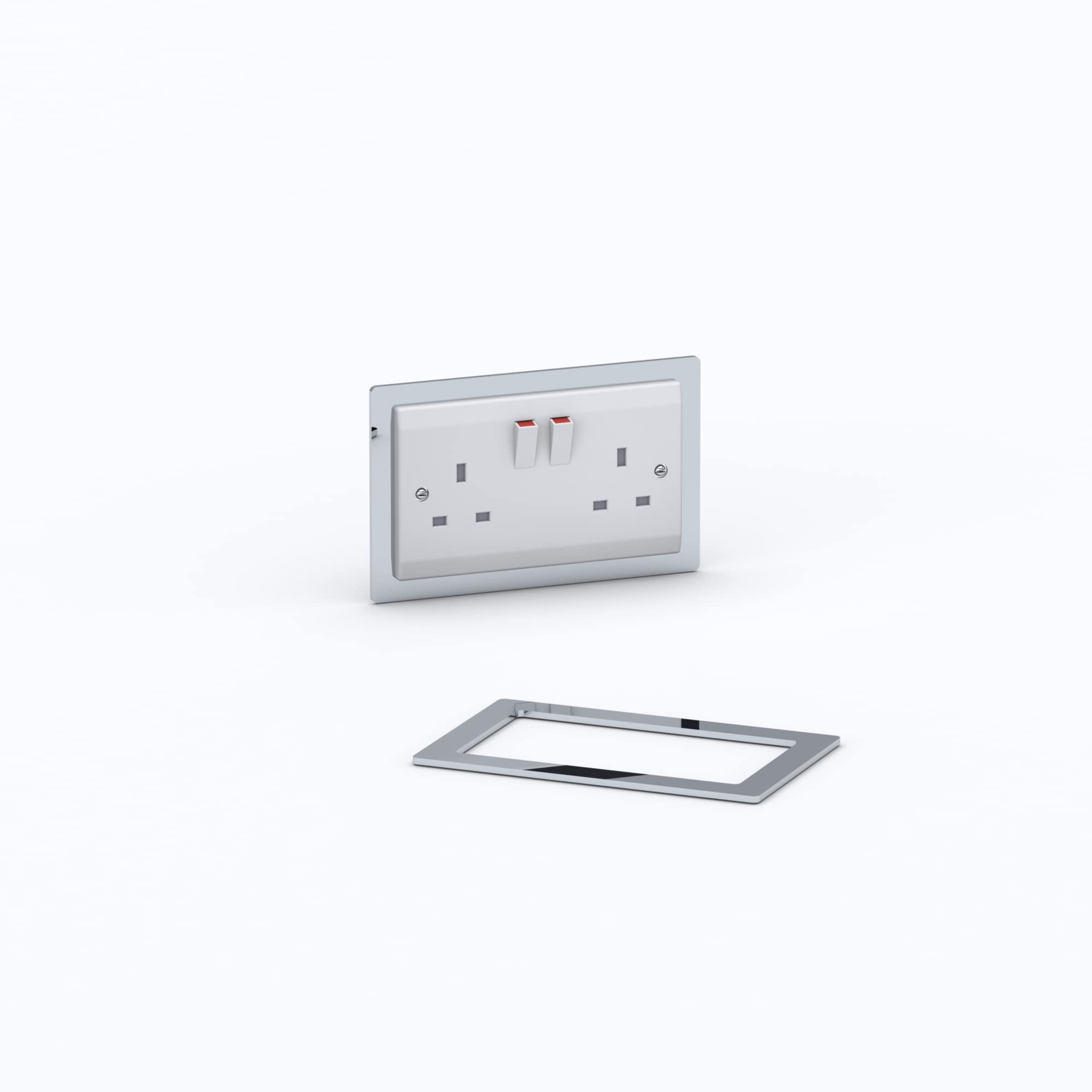 Double/Single Socket Switch Surround/Acrylic Finger Plate