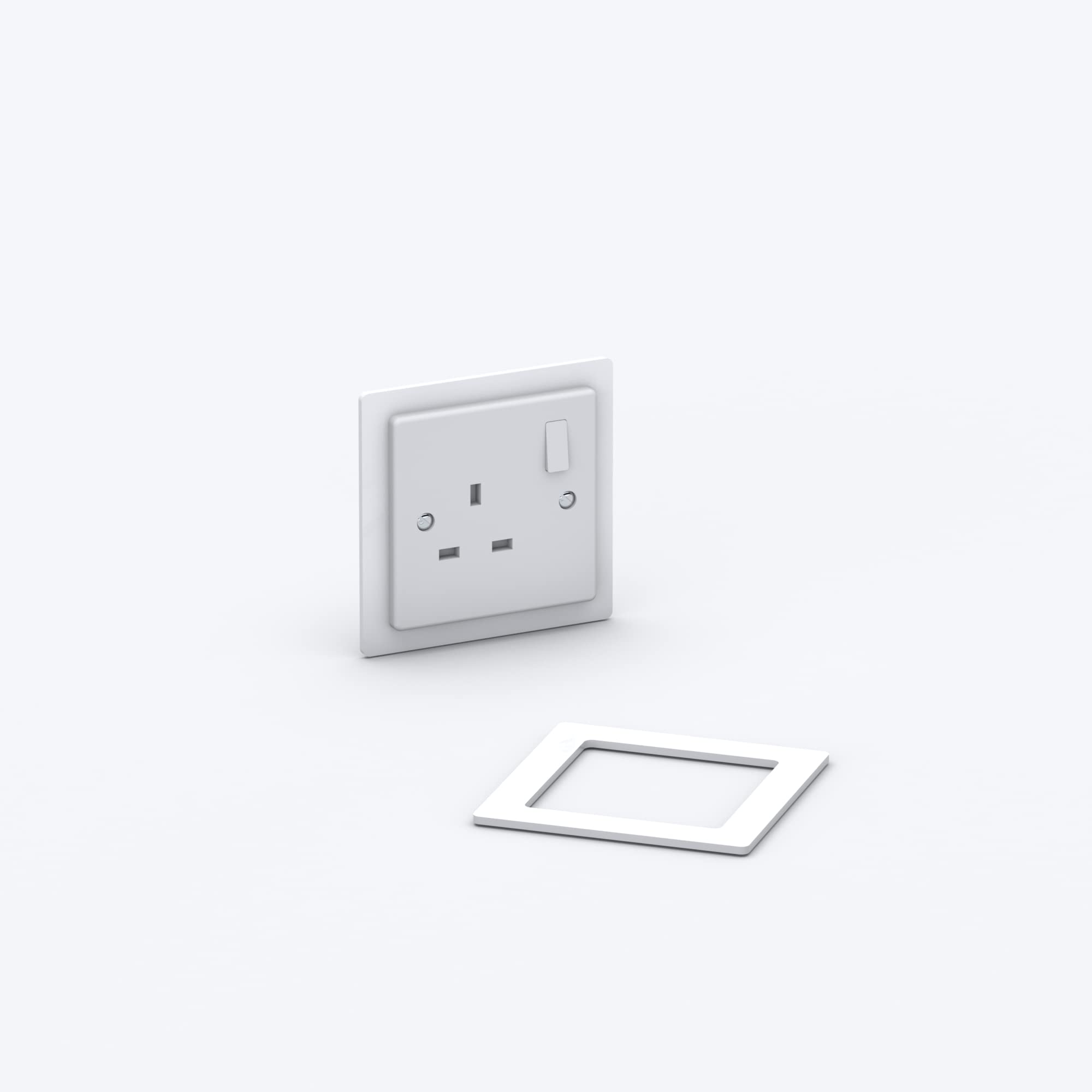 Double/Single Socket Switch Surround/Acrylic Finger Plate