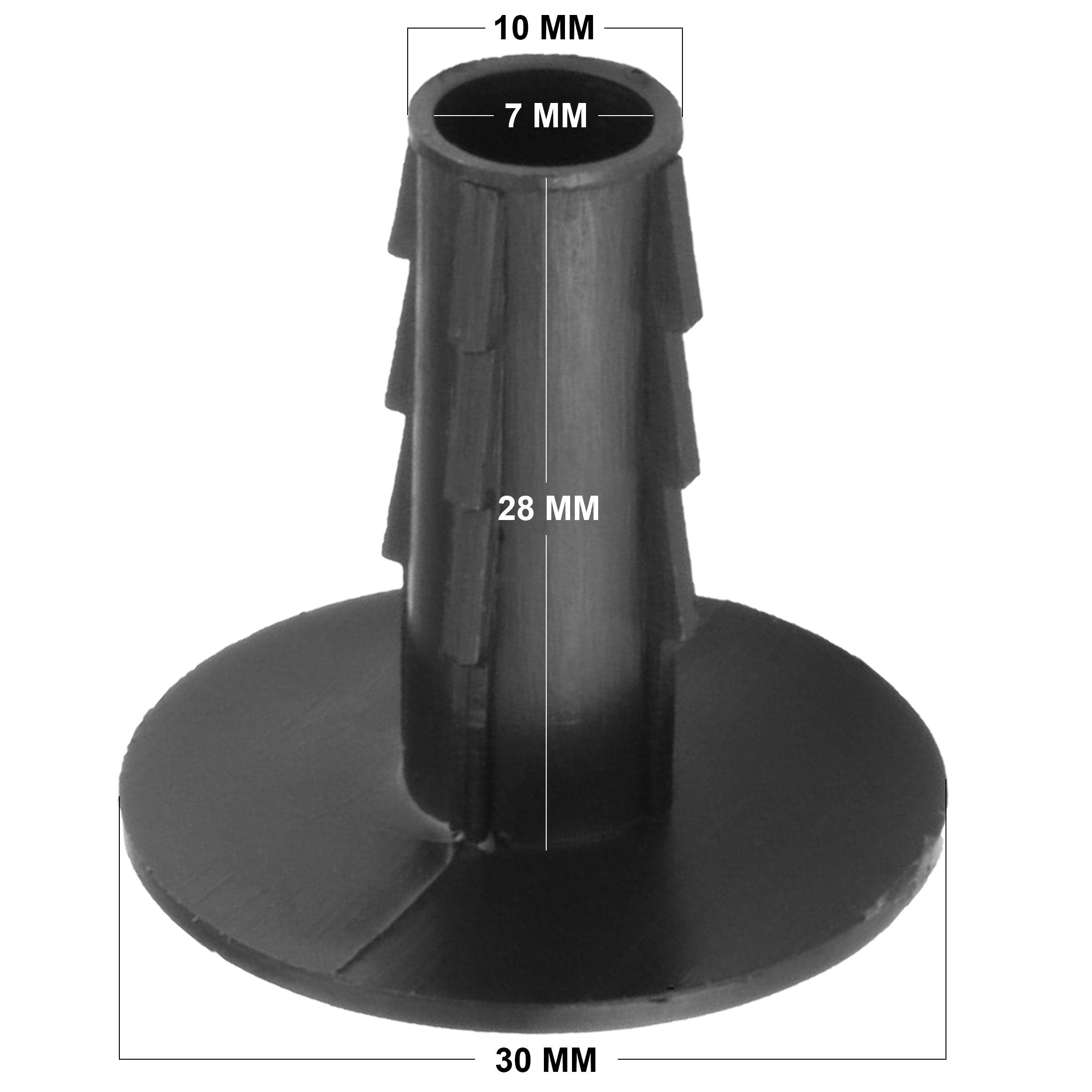 2 x Black Drill Hole Damage Cable Tidy Cover Shield for Pipe Hose Buster